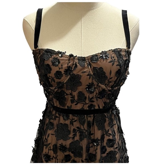 For Love & Lemons Beatrice Strappy Sequins Velvet Band Straps Mini Dress Sz Med - Picture 16 of 16